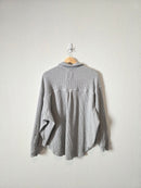 Aerie Gray Waffle Shirt Jacket (S)