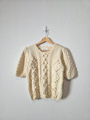 Heartloom Chunky Short Sleeve Sweater (S)