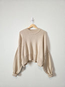 In Loom Ribbed Mockneck Sweater (L)