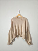 In Loom Ribbed Mockneck Sweater (L)
