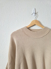 In Loom Ribbed Mockneck Sweater (L)