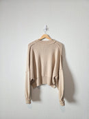 In Loom Ribbed Mockneck Sweater (L)