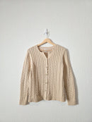 LL Bean Cotton Cable Knit Sweater (M)