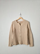 LL Bean Cotton Cable Knit Sweater (M)