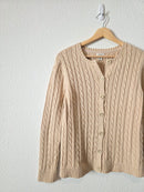 LL Bean Cotton Cable Knit Sweater (M)