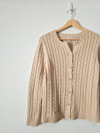 LL Bean Cotton Cable Knit Sweater (M)