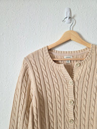 LL Bean Cotton Cable Knit Sweater (M)