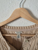 LL Bean Cotton Cable Knit Sweater (M)
