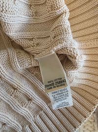 LL Bean Cotton Cable Knit Sweater (M)