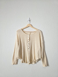 By Together Ribbed Henley Tee (S)