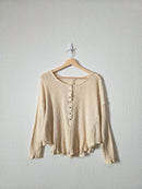 By Together Ribbed Henley Tee (S)