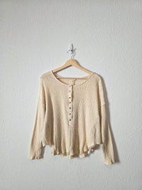 By Together Ribbed Henley Tee (S)