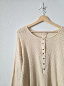 By Together Ribbed Henley Tee (S)