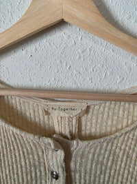 By Together Ribbed Henley Tee (S)