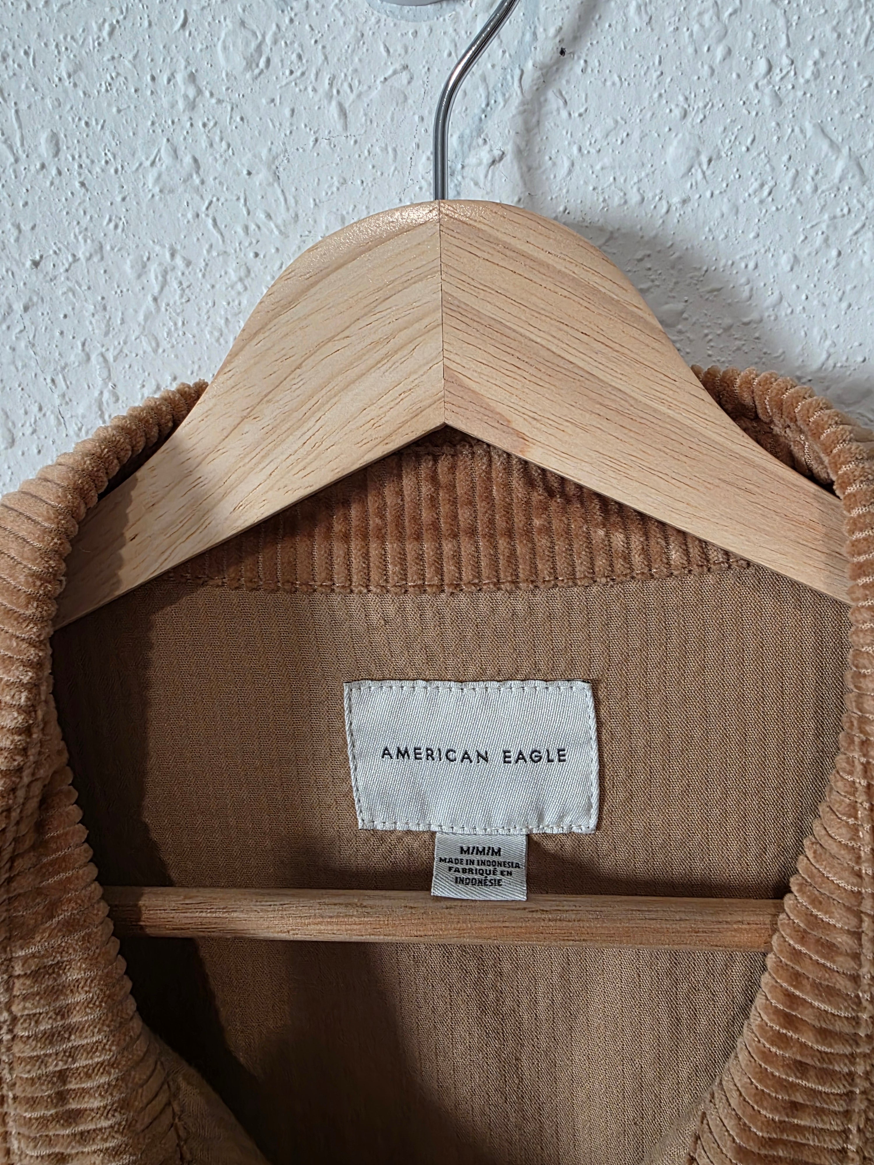 Brown Corduroy Button Up (M)