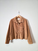 Brown Corduroy Button Up (M)