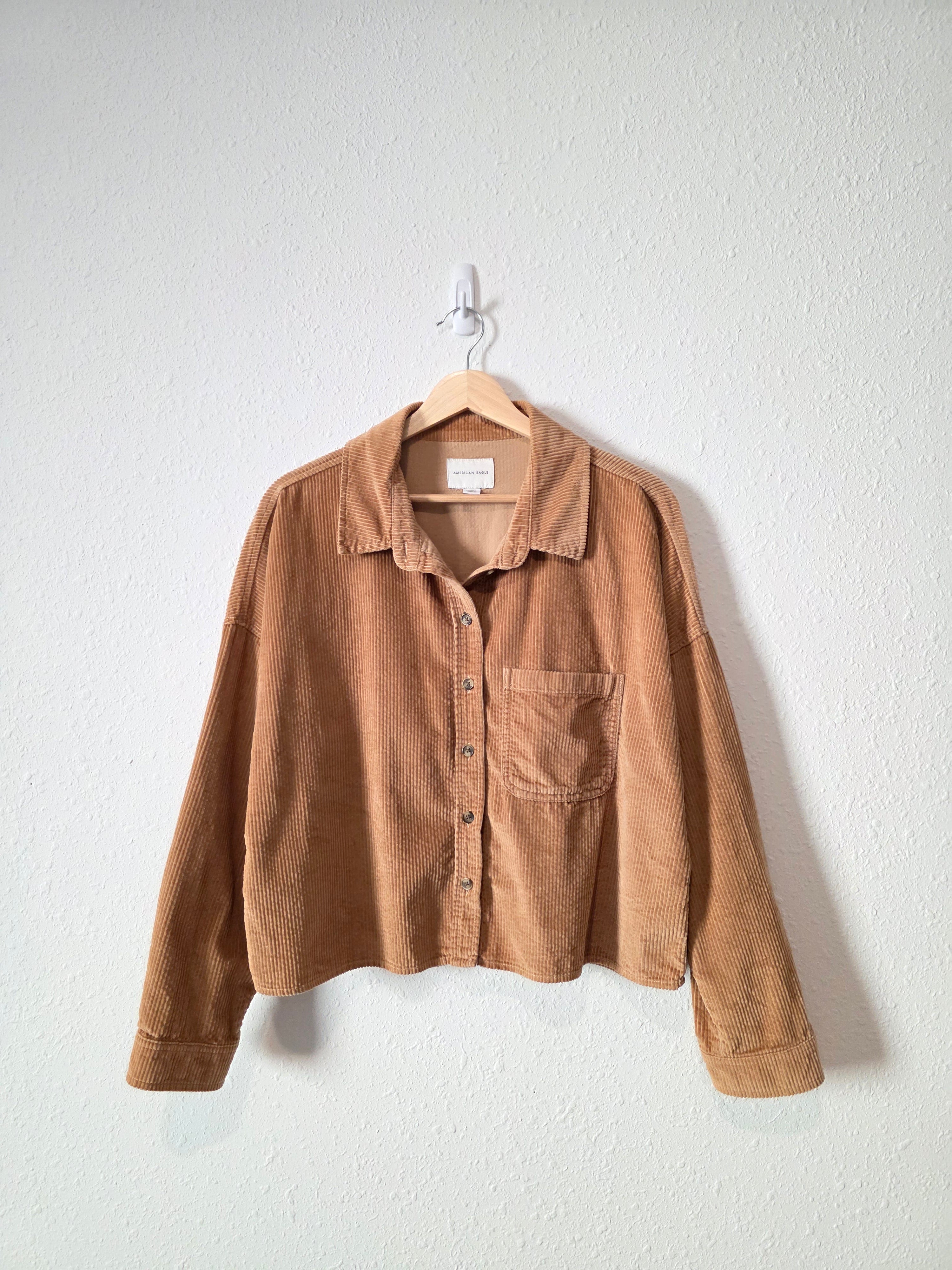 Brown Corduroy Button Up (M)
