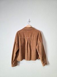 Brown Corduroy Button Up (M)