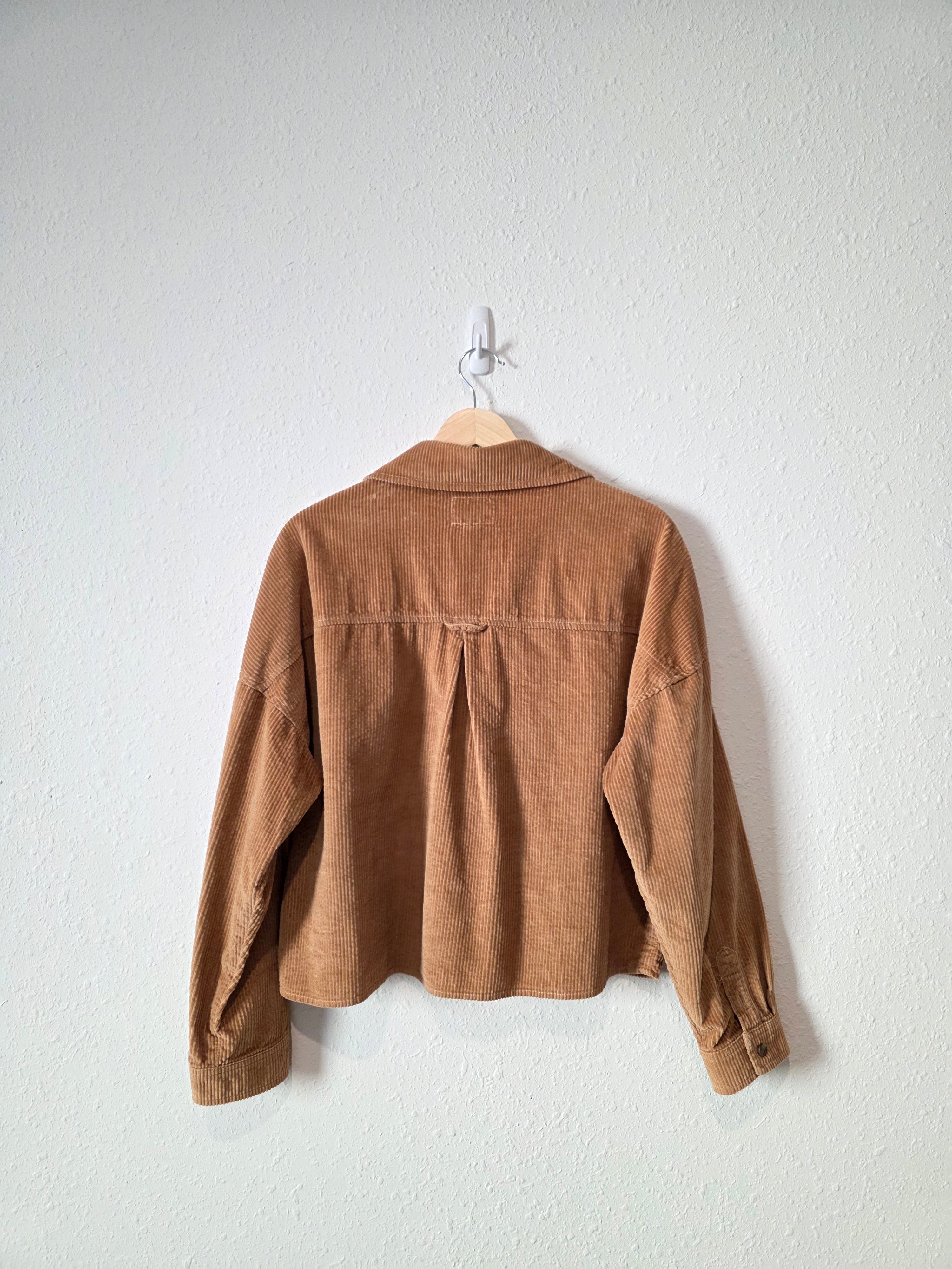 Brown Corduroy Button Up (M)