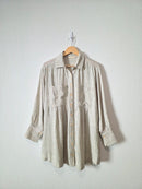 Cotton Linen Striped Tunic (M)