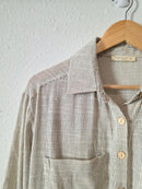 Cotton Linen Striped Tunic (M)
