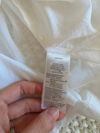Madewell White Puff Sleeve Blouse (S)