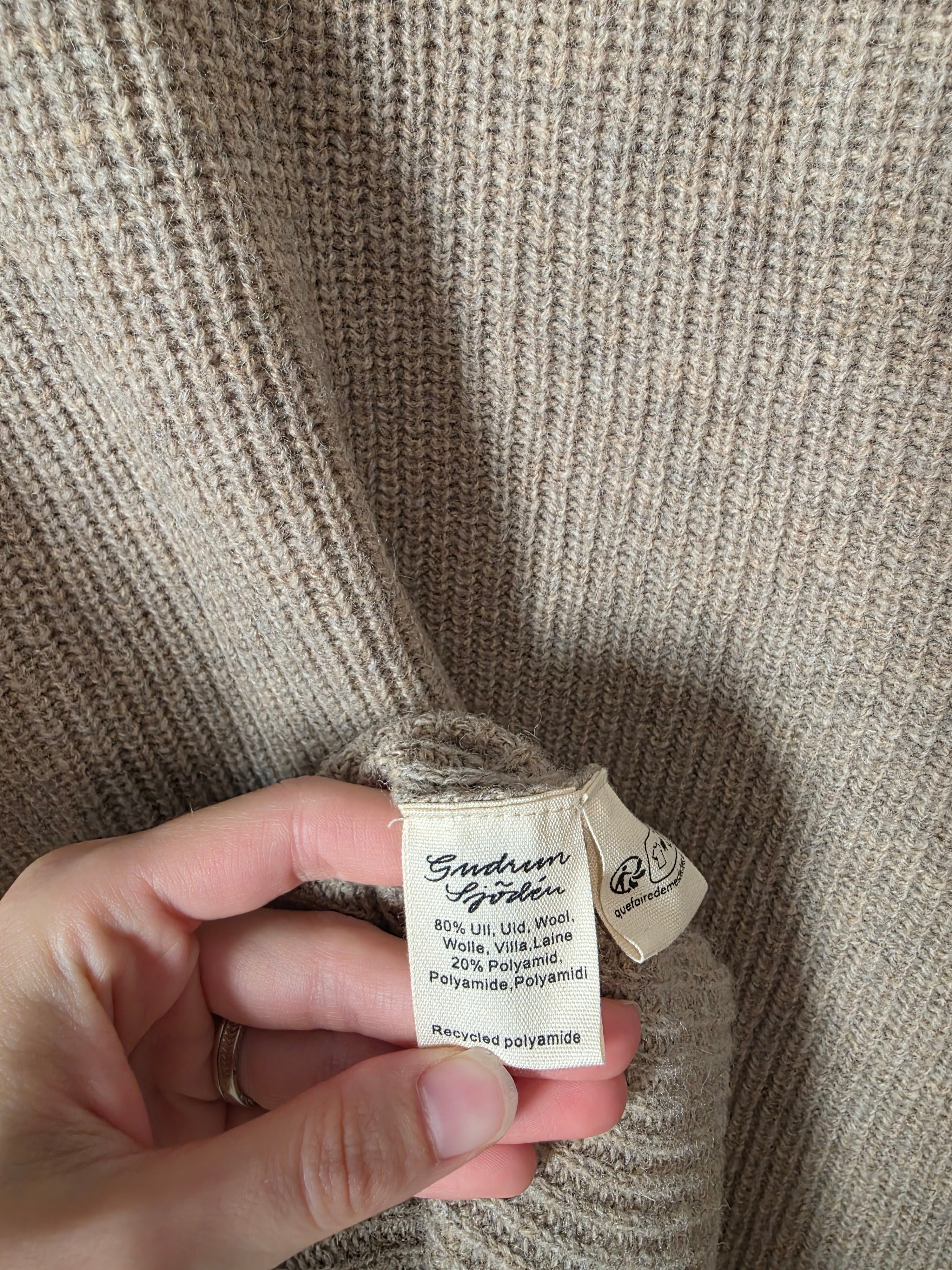 Gudrun Sjoden Wool Blend Turtleneck Sweater (L)
