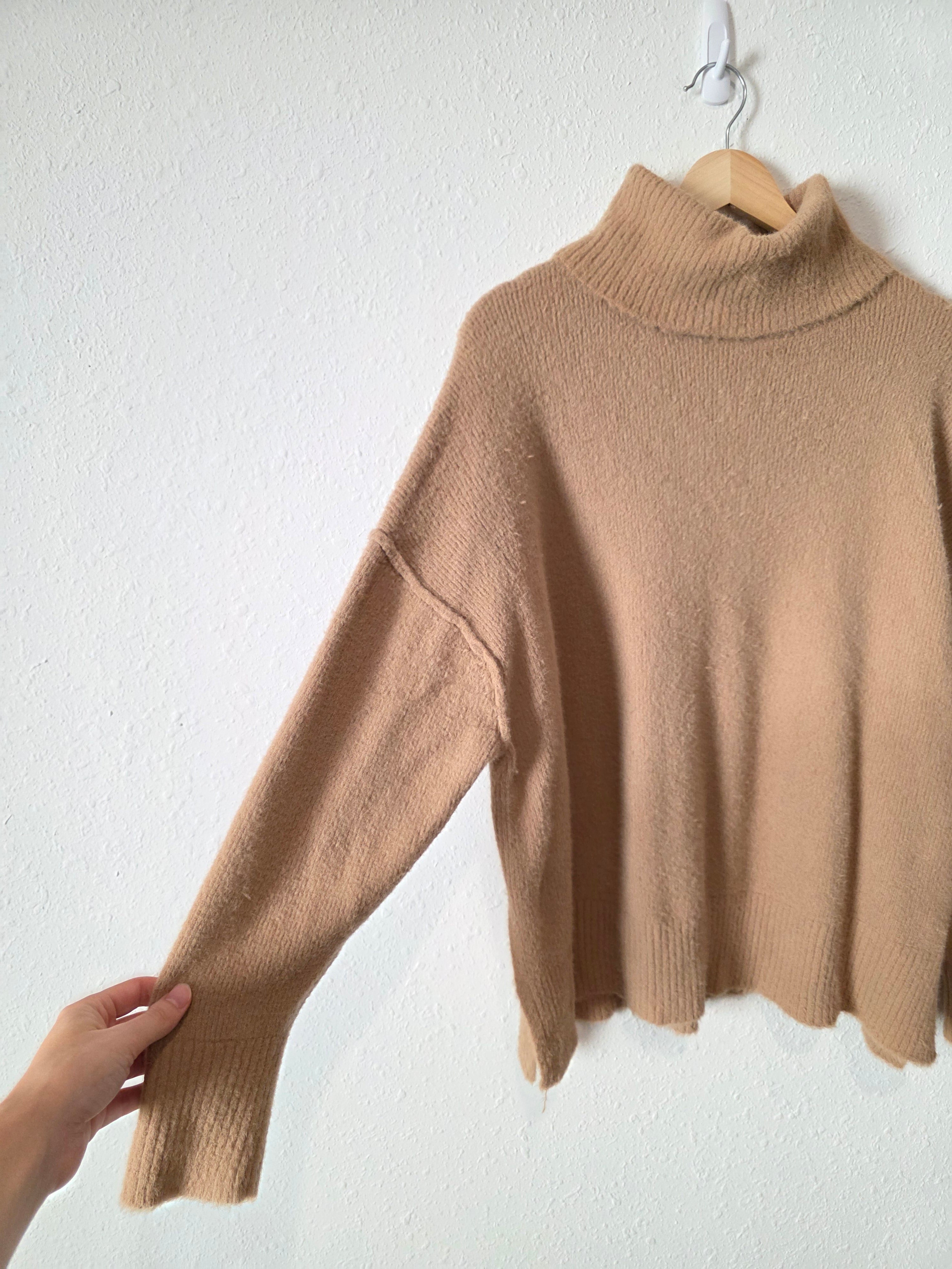 Aerie Fuzzy Turtleneck Sweater (M)