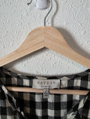 Hayden Checkered Cotton Mini Dress (S)