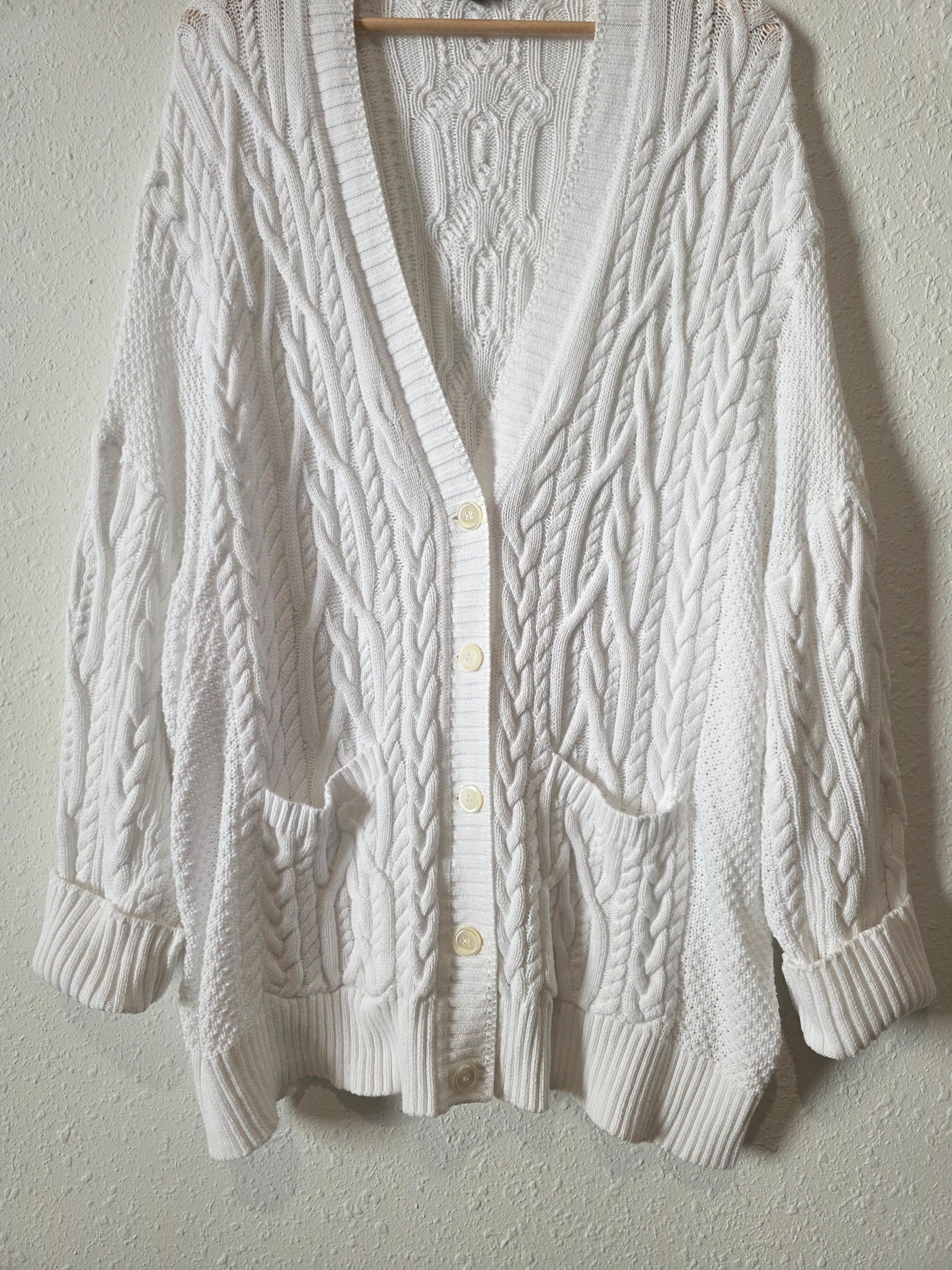 J.Crew Chunky Cable Knit Cardigan (3X)