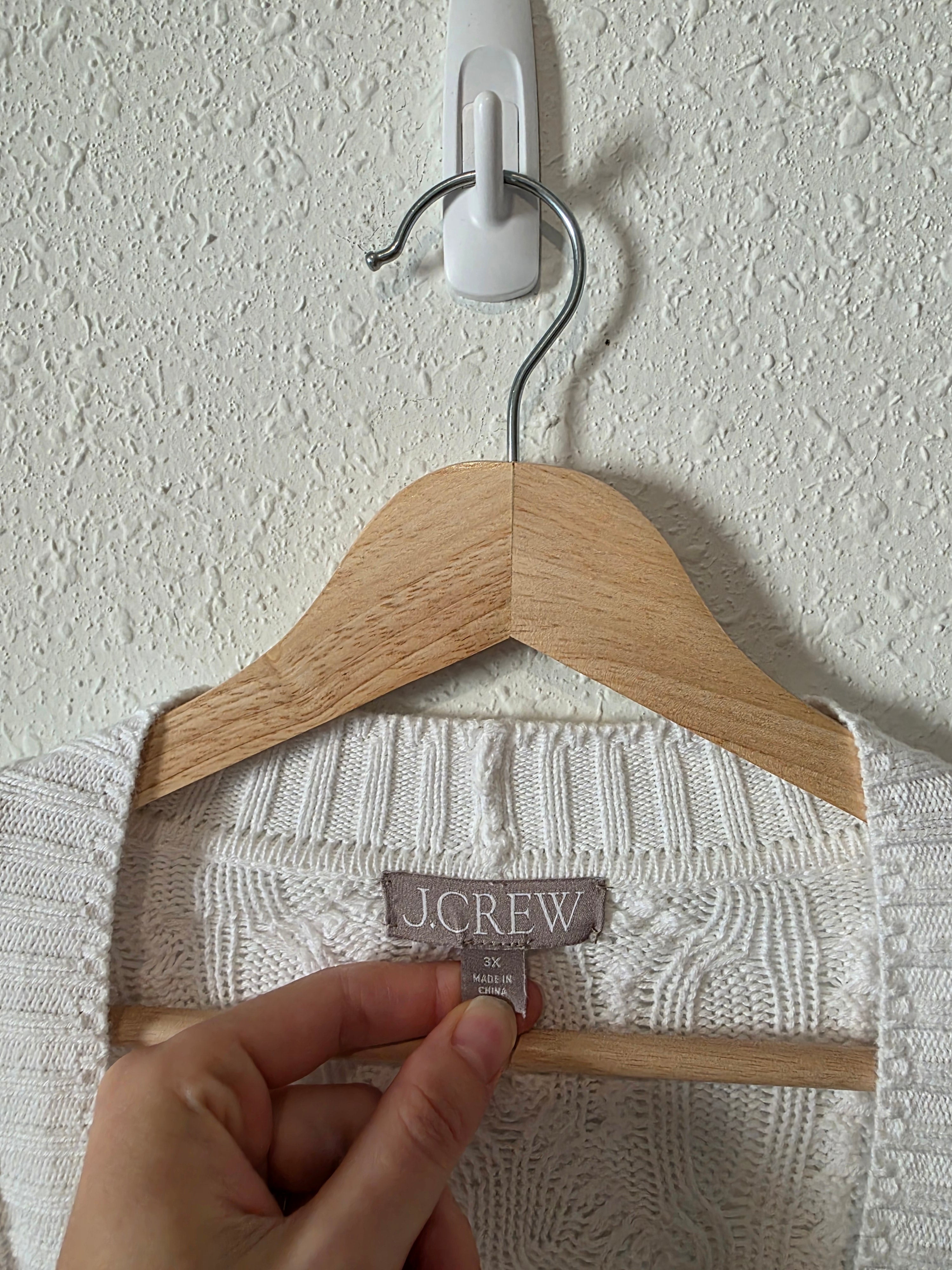 J.Crew Chunky Cable Knit Cardigan (3X)