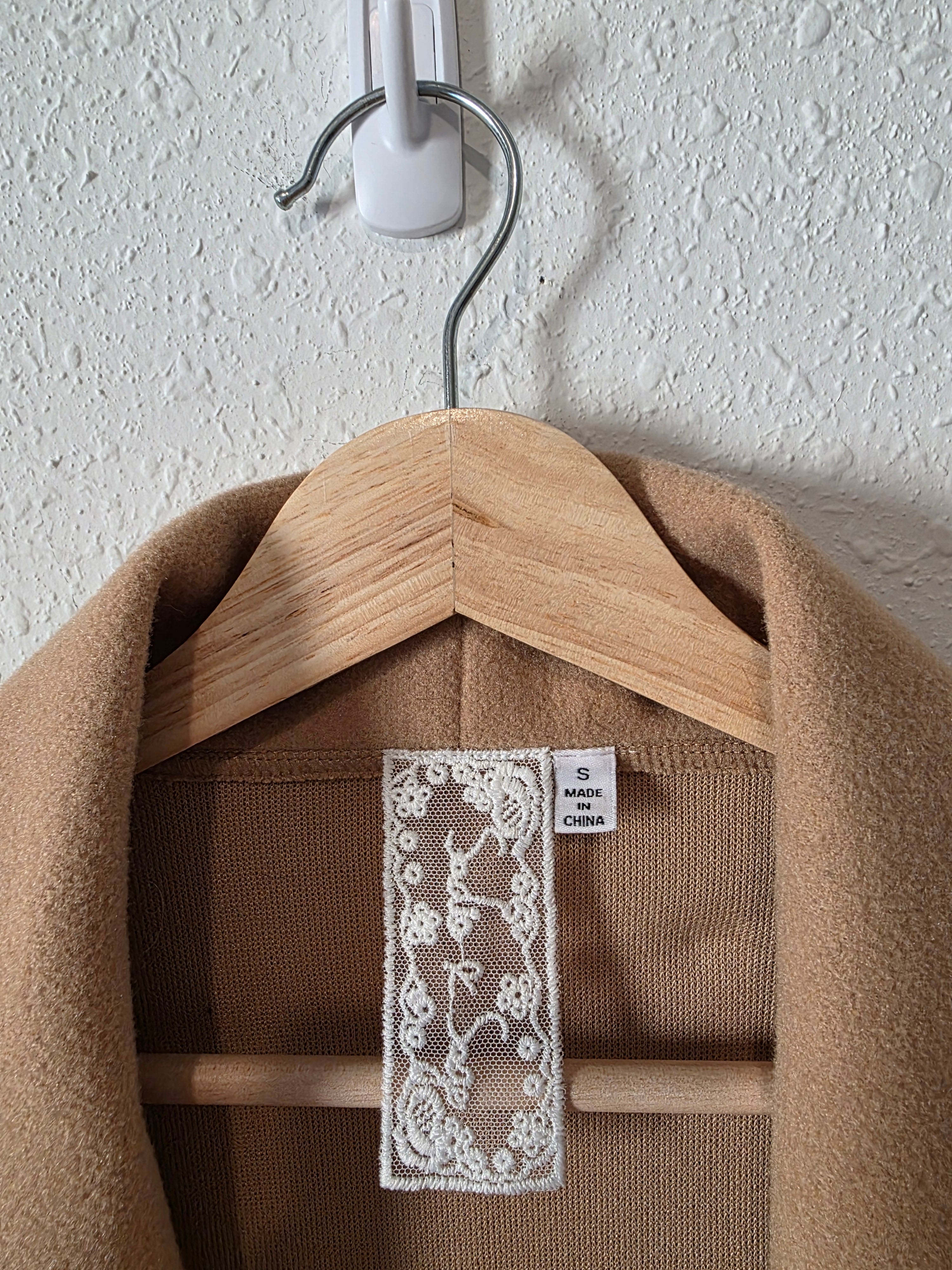Sadie & Sage Camel Open Jacket (S)