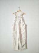 Gap Ecru Relaxed Crop Overalls (M)