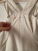 Gap Ecru Relaxed Crop Overalls (M)