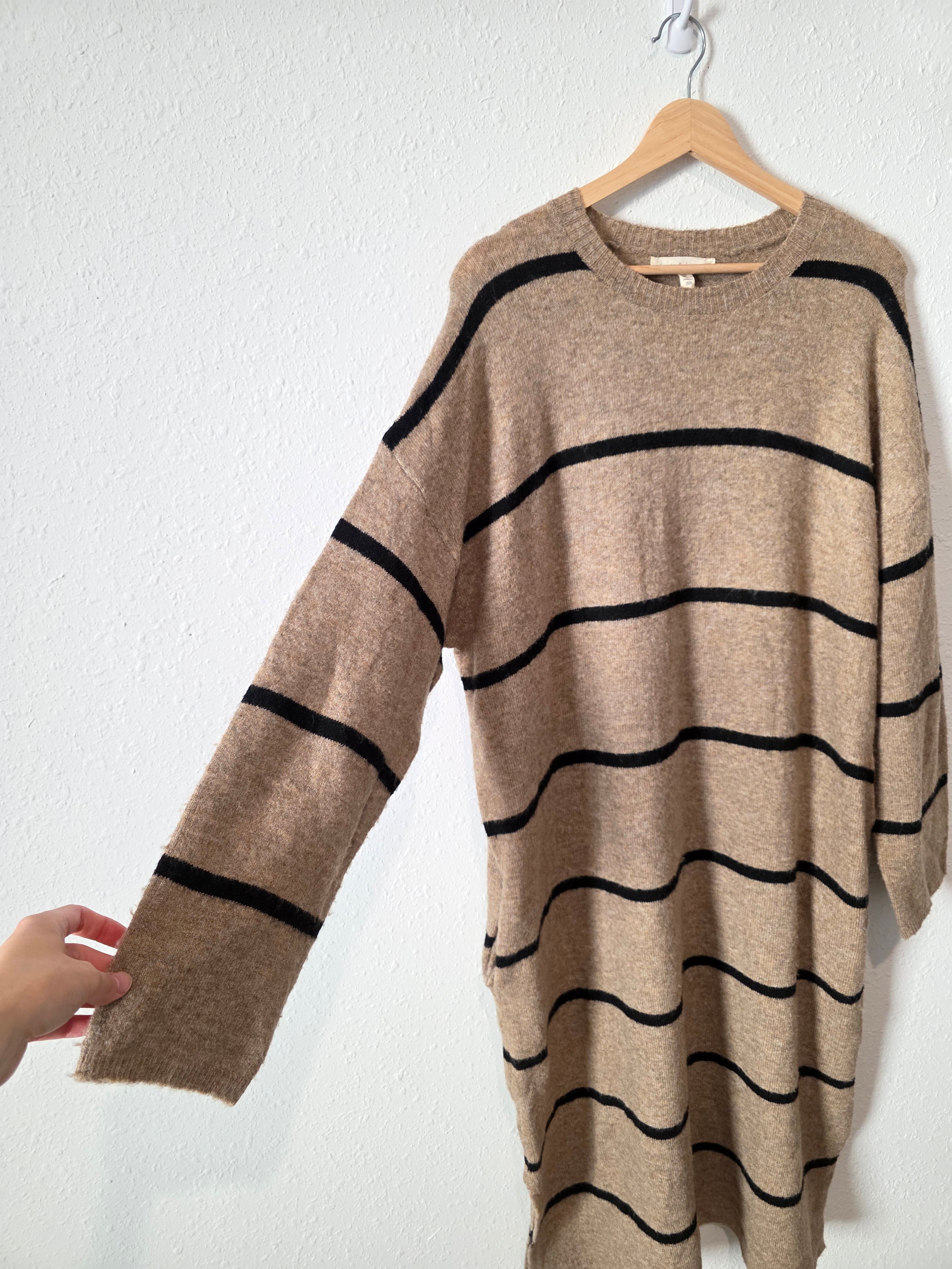Grade & Gather Striped Midi Dress (S)