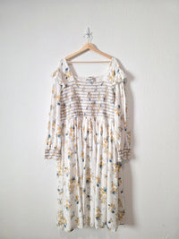 Jessakae Floral Smocked Maxi Dress (4X)