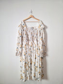 Jessakae Floral Smocked Maxi Dress (4X)