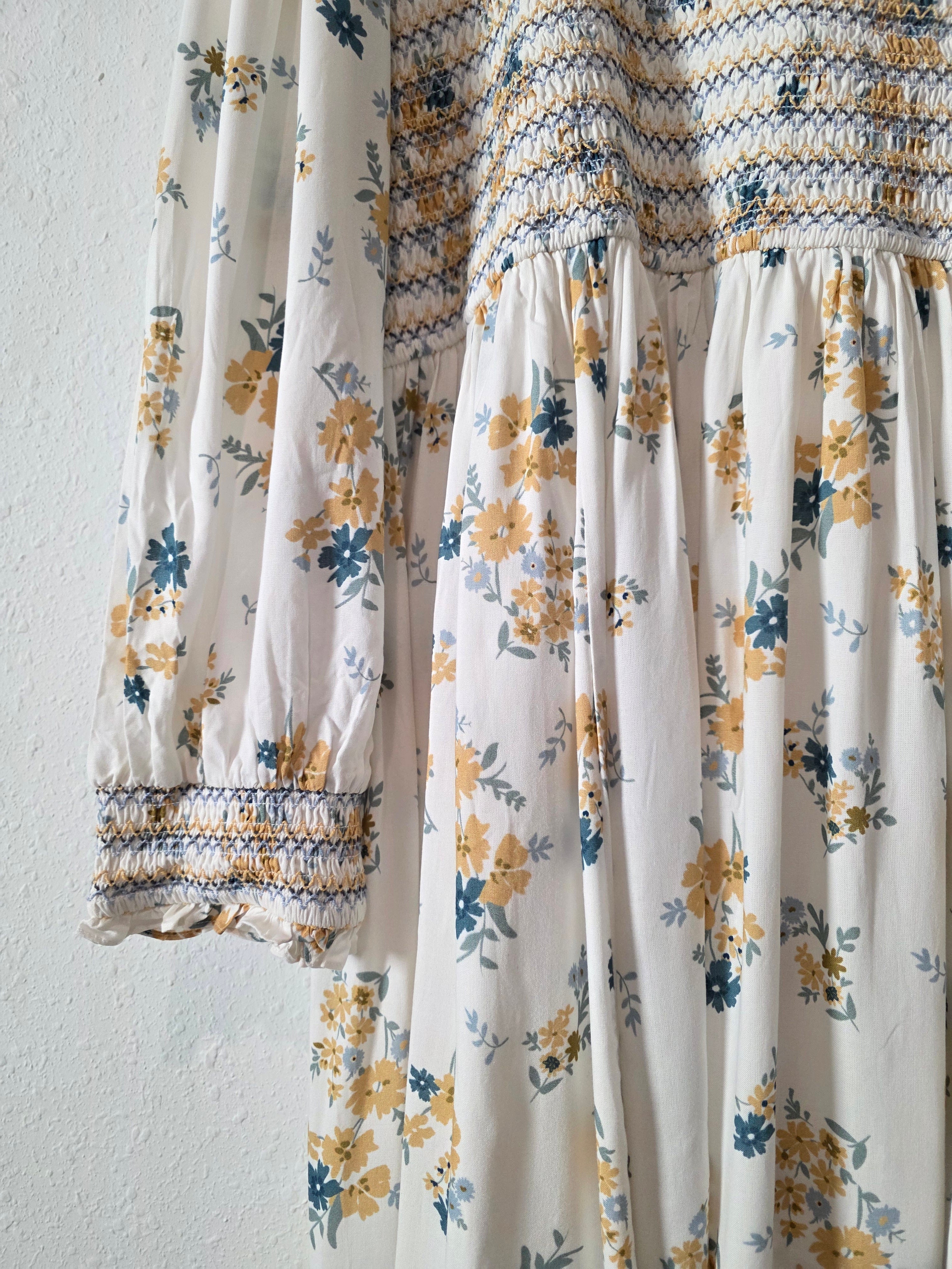 Jessakae Floral Smocked Maxi Dress (4X)