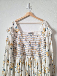 Jessakae Floral Smocked Maxi Dress (4X)