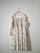 Jessakae Floral Smocked Maxi Dress (4X)