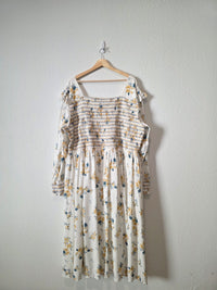 Jessakae Floral Smocked Maxi Dress (4X)