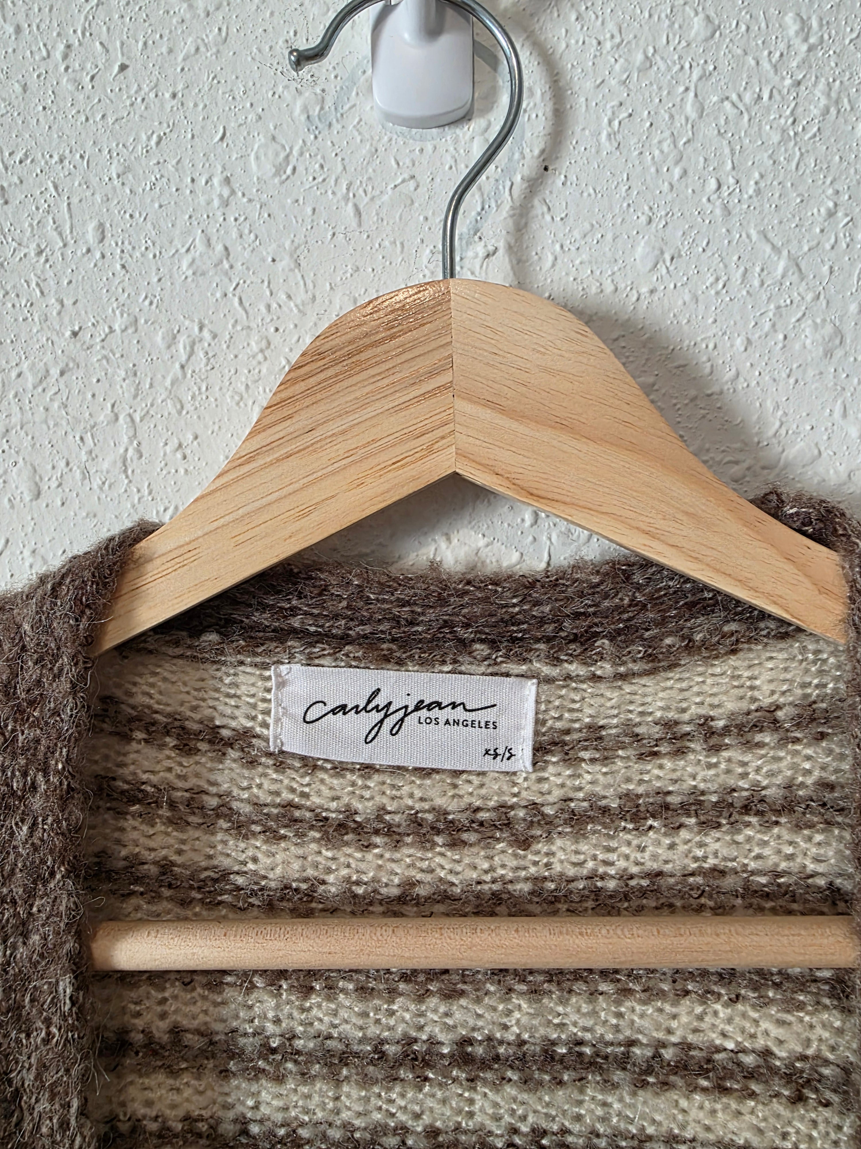 Carly Jean Striped Cozy Cardigan (XS/S)