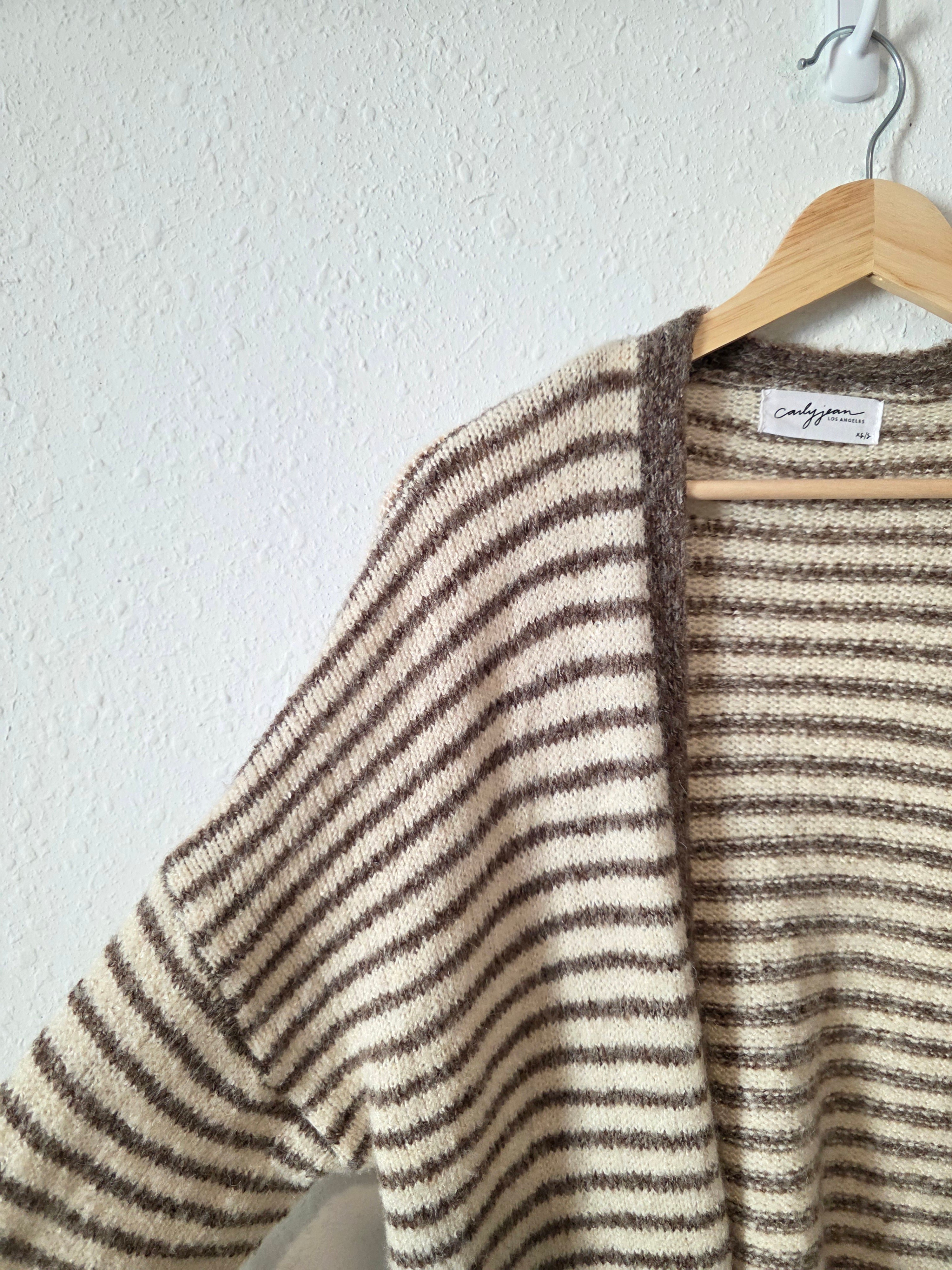 Carly Jean Striped Cozy Cardigan (XS/S)