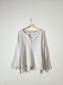 Free People Oversized Waffle Henley (L)