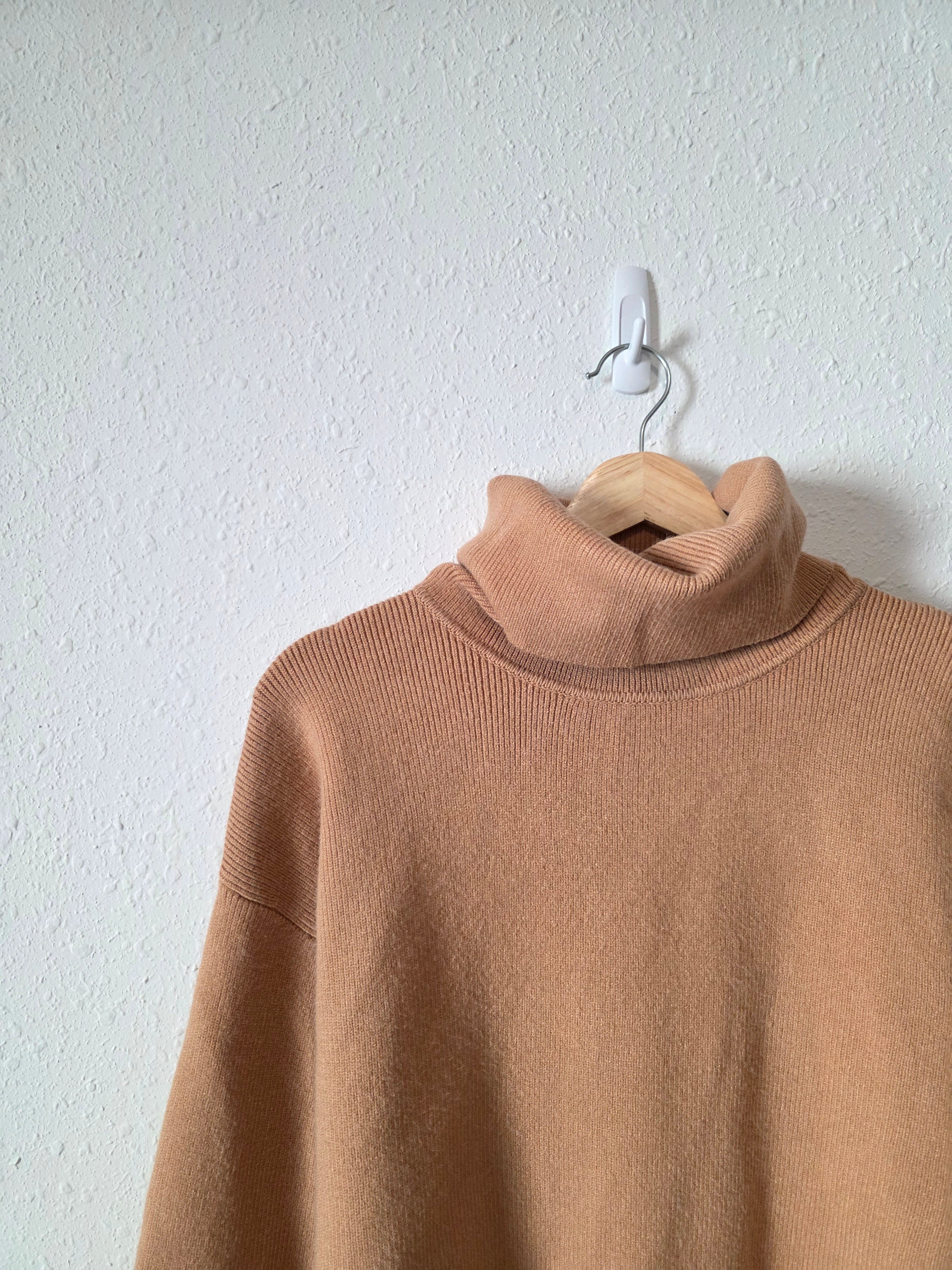 Lulus Camel Turtleneck Sweater (XS)
