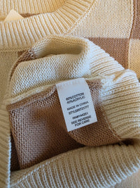 NEW Neutral Checkered Top (S)