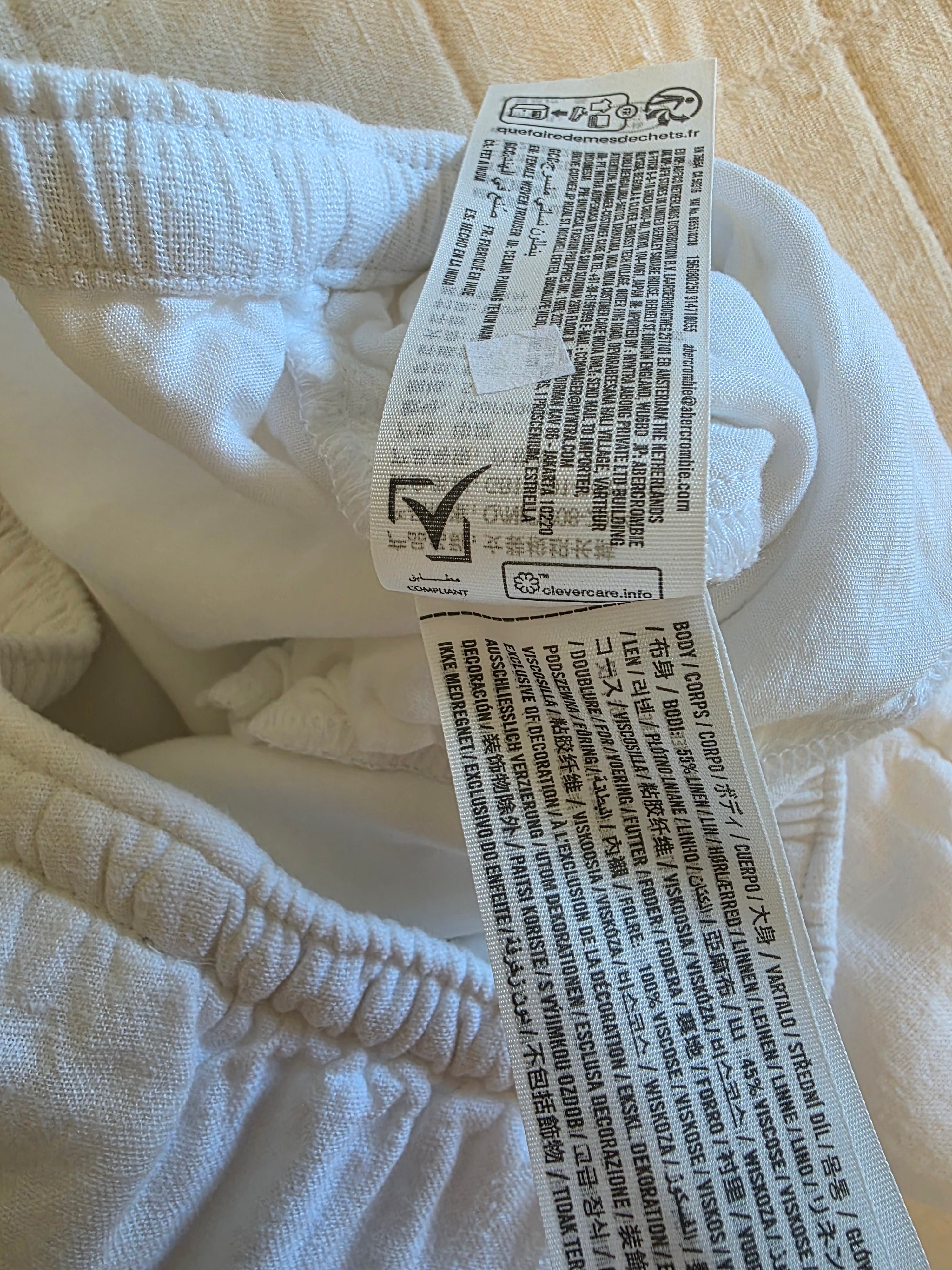 Abercrombie Linen Wide Leg Pants (S)