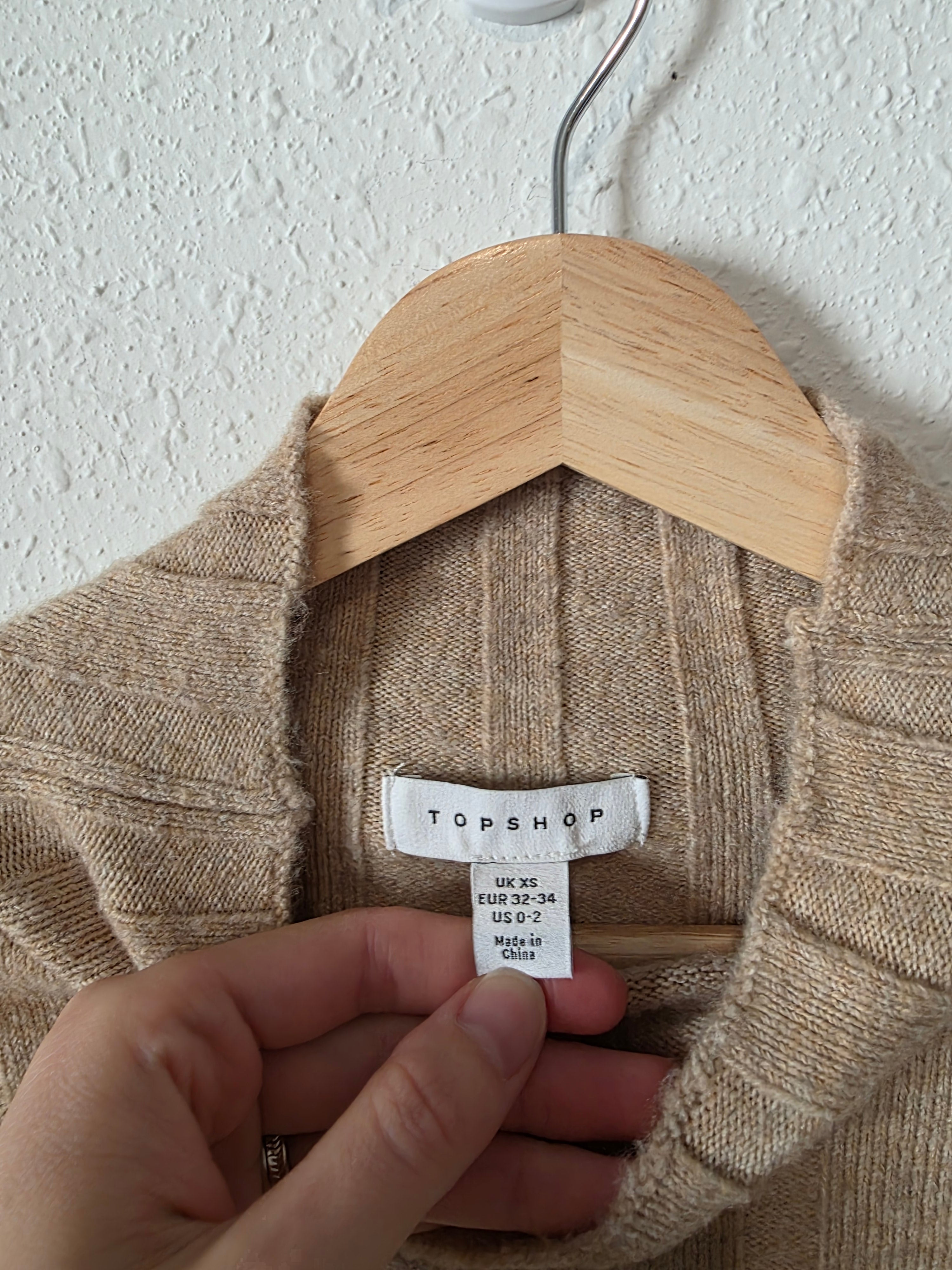 Topshop Oversized Sweater Dress (XS)