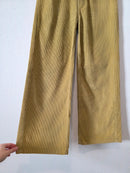 Chartreuse Wide Leg Cord Jeans (25)