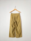 Chartreuse Wide Leg Cord Jeans (25)